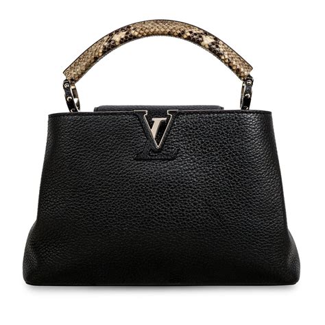 louis vuitton capucines bb galet|louis vuitton capucines python handle.